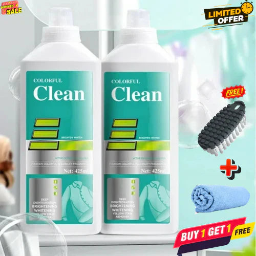 Colorful Clean 8-in-1 Laundry Liquid Detergent for Color Fabrics | Brightening, Deodorizing & Stain Removal💎