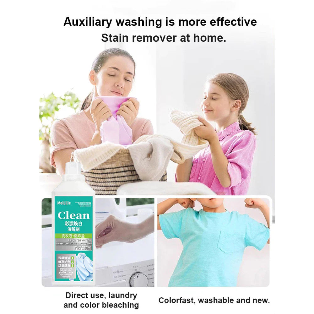 Colorful Clean 8-in-1 Laundry Liquid Detergent for Color Fabrics | Brightening, Deodorizing & Stain Removal💎